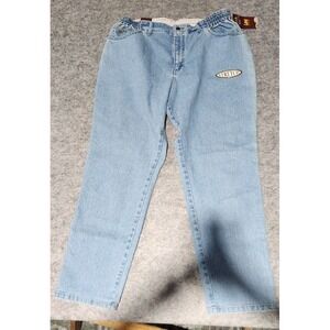 VF Jeanswear Elastic Waist Light Wash‎ Blue Denim Jeans Women's Size 20 NWT